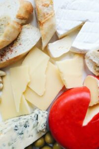 Assorted Cheese on the Table